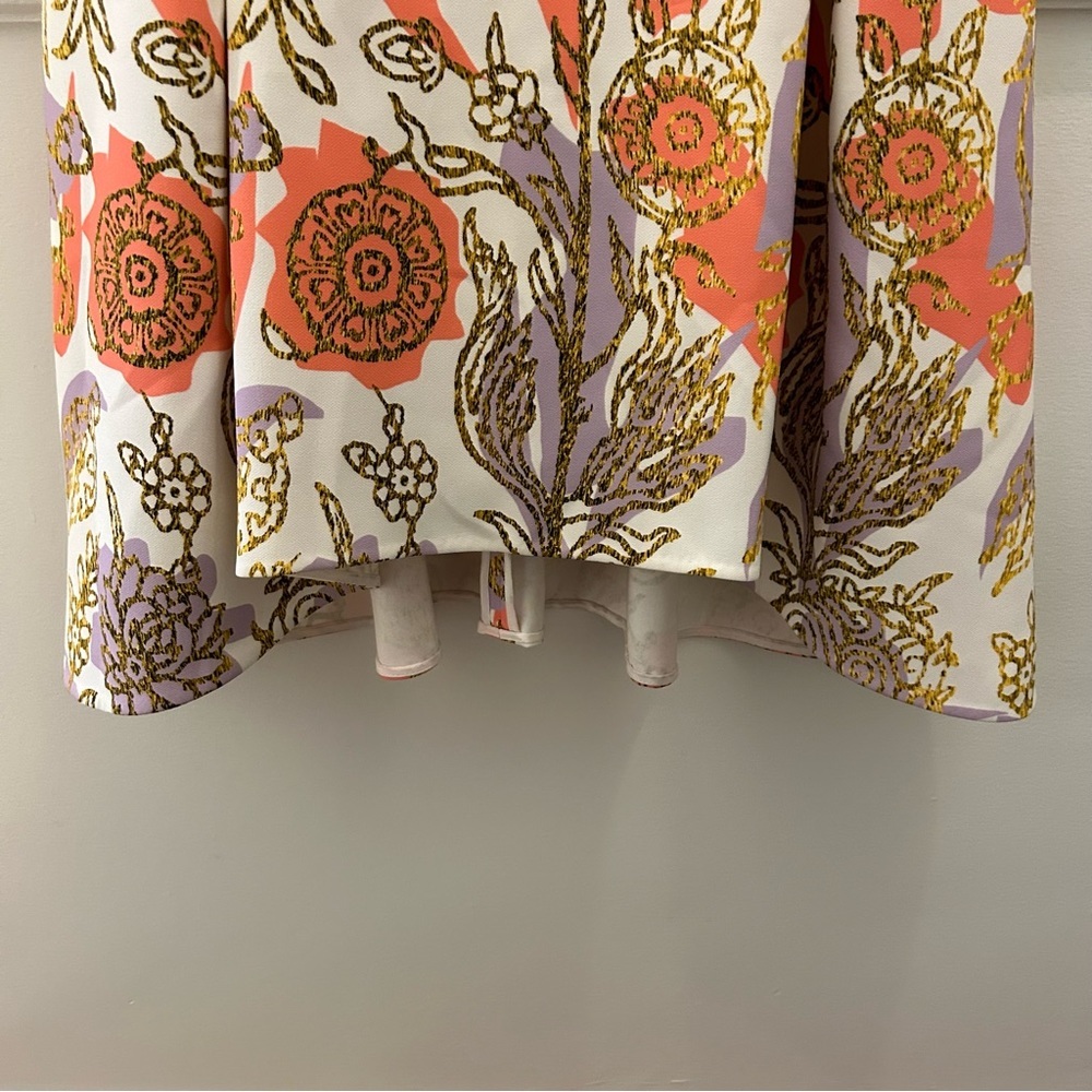 Peter Pilotto Cady Dress 8 white orange purple gold floral - Picture 4 of 13